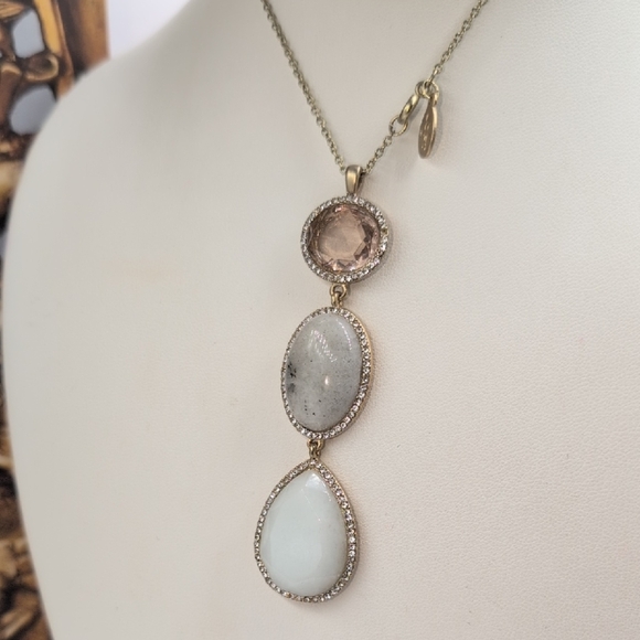 LOFT Gold and Silver Dainty Pendant Necklace - Picture 1 of 6